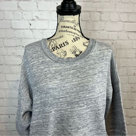 Derek Lam 10c Athleta 2 N 1 City Sweatshirt Heather Gray Womens Size Medium - Picture 2 of 11